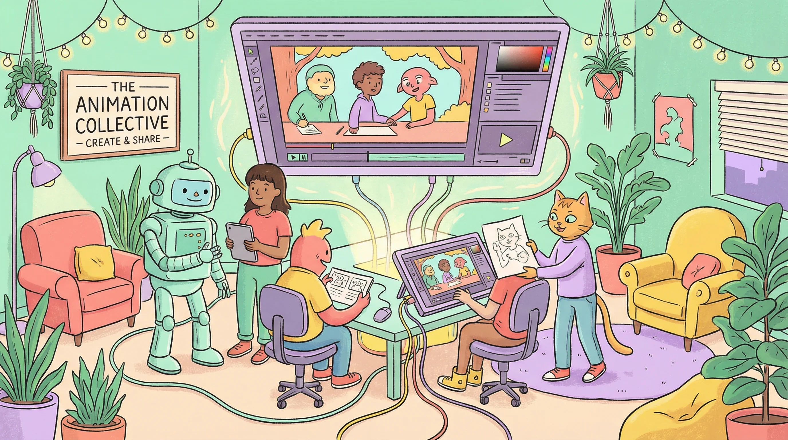 里番动漫 | 里番掌上动漫影院动画师社区 - 动画创作者在线协作交流场景